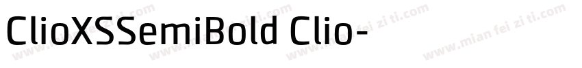 ClioXSSemiBold Clio字体转换